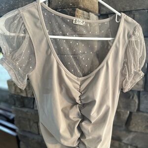 Free People Tan Top Size Small